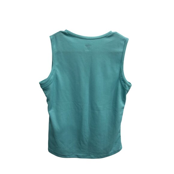 Nike Fit Dry Sleeveless V-Neck Athletic Tank Top Teal Womens Activewear Sz Mediu - Picture 2 of 10